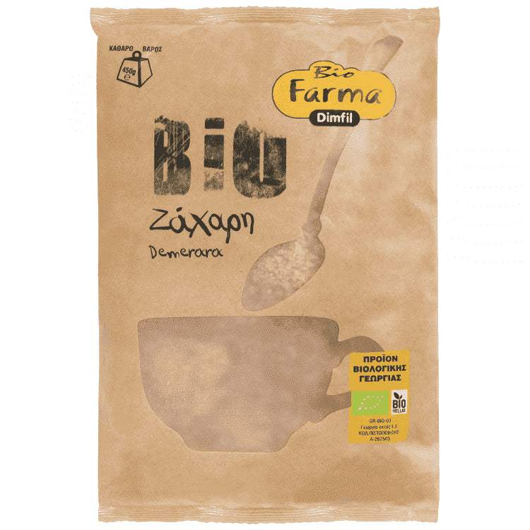 Biofarma Ζάχαρη Demerara Βιολογική 450gr