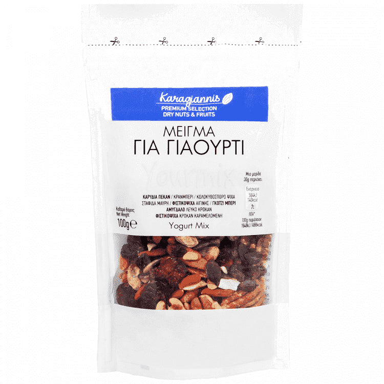 Karagiannis Μίγμα Ξηρών Καρπών Για Γιαούρτι Εκτός ΕΕ 100gr