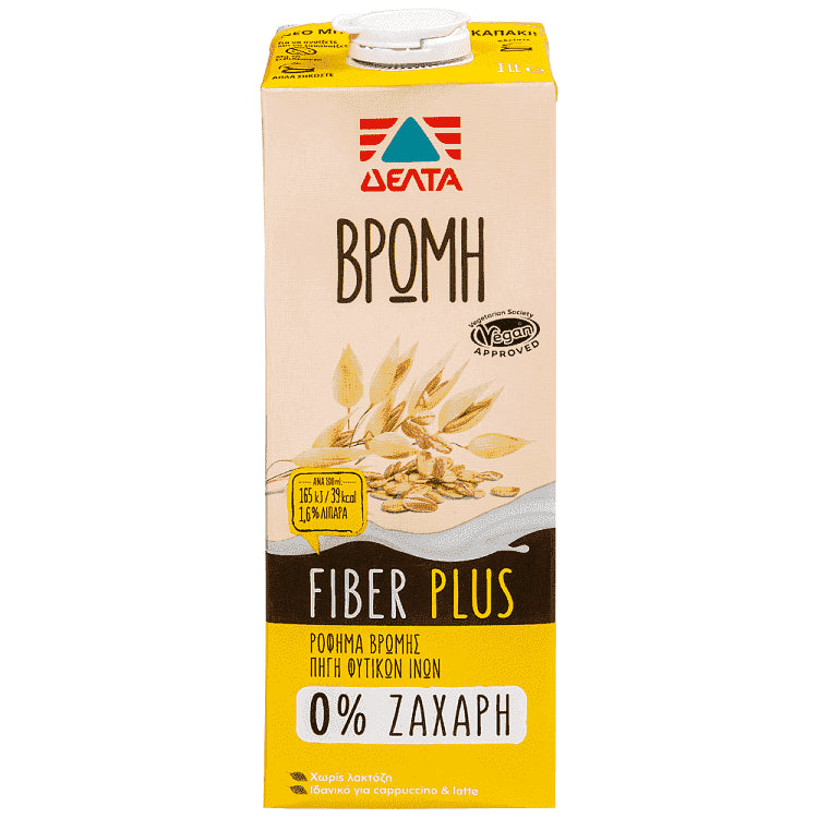 ΔΕΛΤΑ Φυτικό Ρόφημα Βρώμης Fiber 1lt
