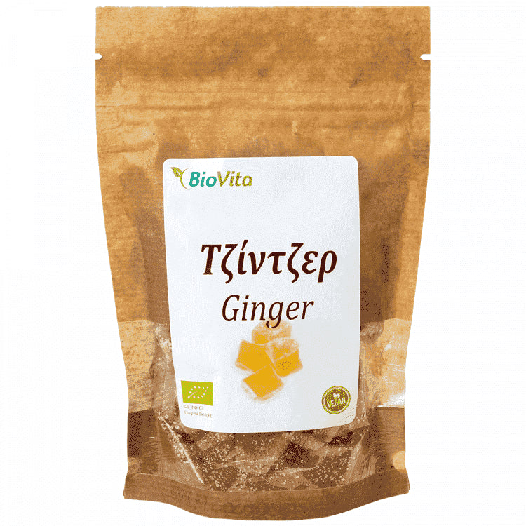 Biovita Τζίντζερ Σε Κύβους BIO 100gr