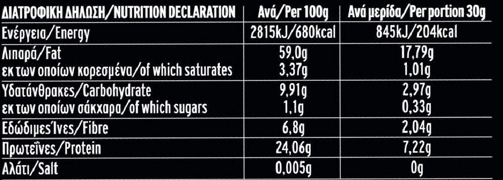 My Gusto Καρυδόψιχα Ωμή Δοχείο 150gr