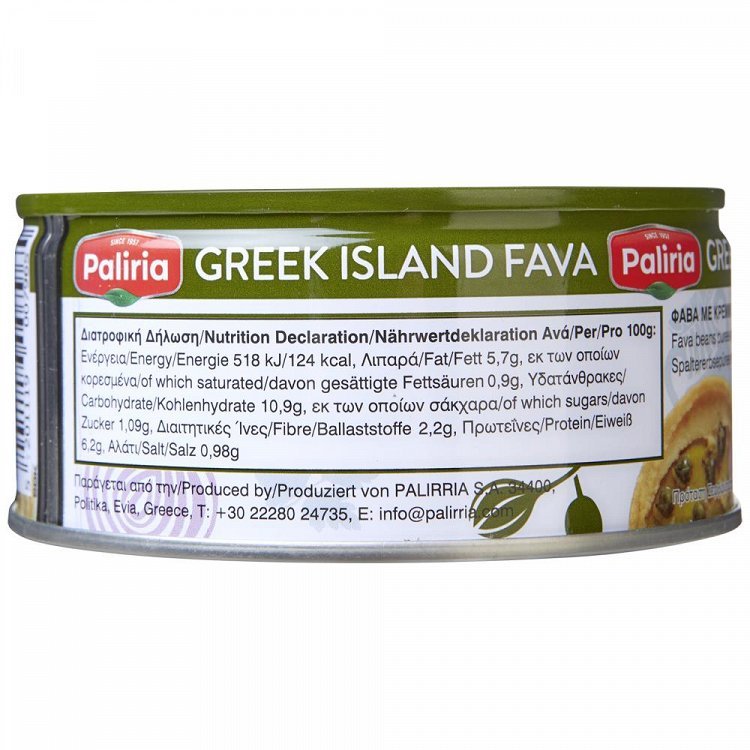 Paliria Φάβα Με Κρεμμύδια & Χυμό Λεμόνι 280gr