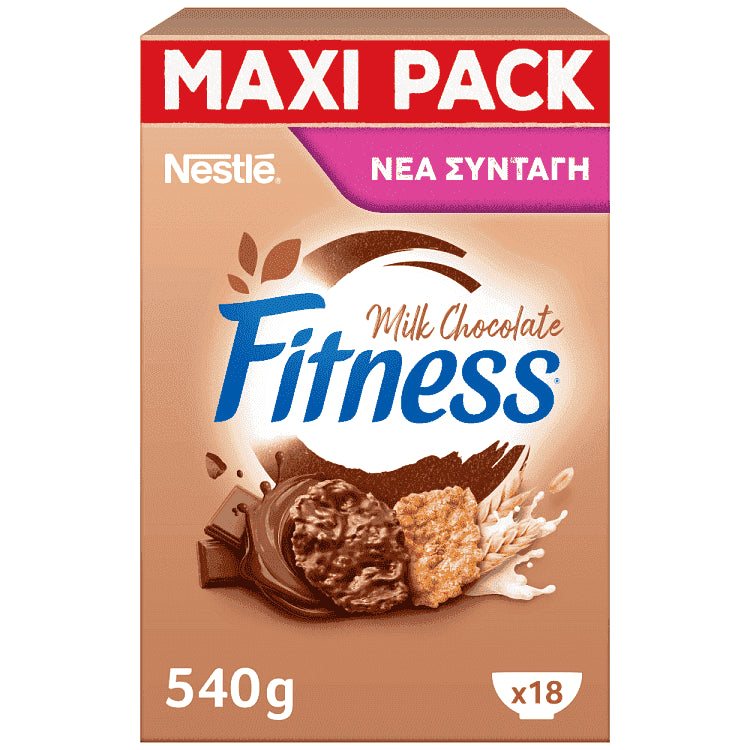 Nestle Fitness Δημητριακά Με Σοκολάτα 540gr