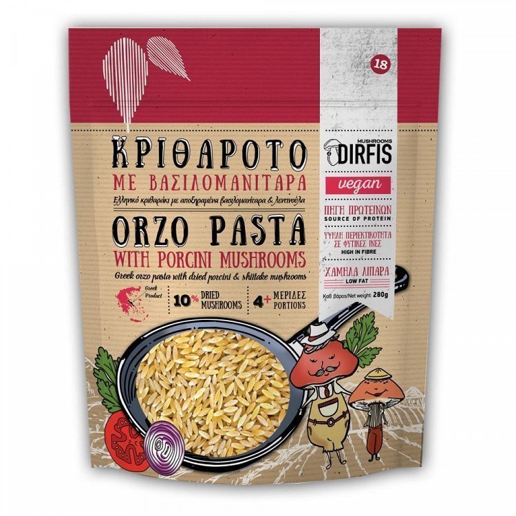 Δίρφυς Κριθαράτο Με Βασιλομανίταρα 280gr