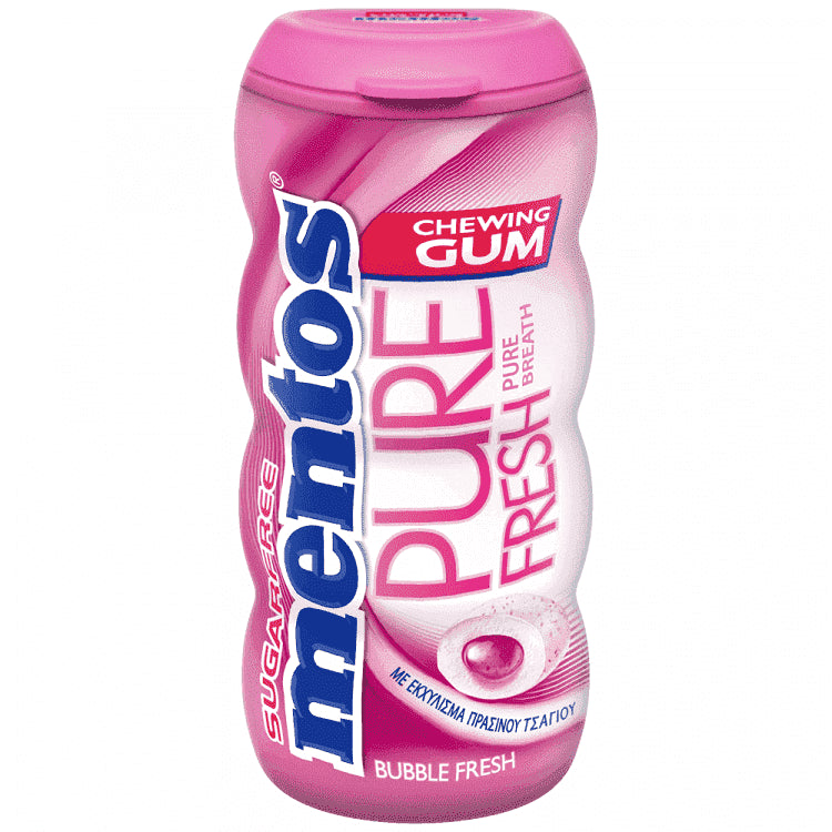 Mentos Pure Fresh Pocket Bottle Bubble Fresh Τσίχλες 28gr