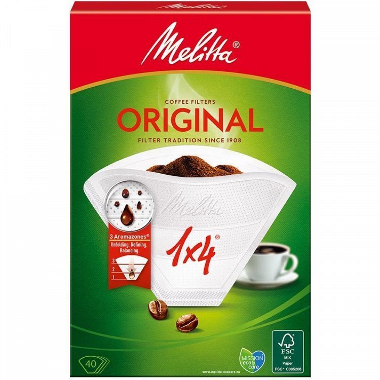Melitta Φίλτρα Καφέ 1x4, 40τεμ