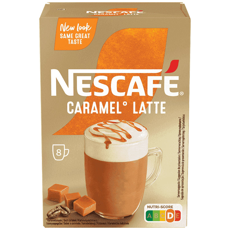Nescafe Gold Latte Caramel 8 φακελάκια x 17gr