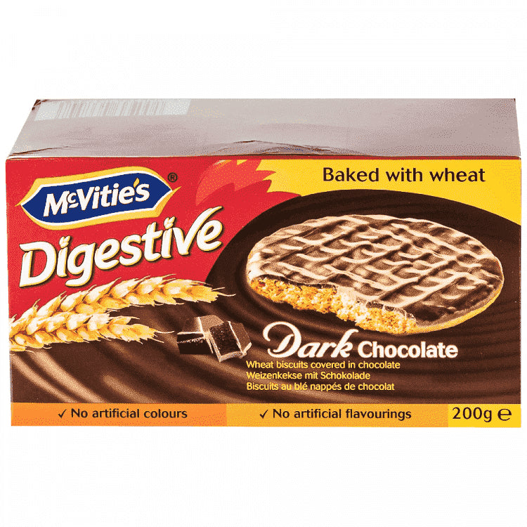 McVities Μπισκότα Digestive Dark Choco 200gr