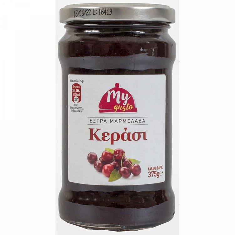 My Gusto Μαρμελάδα Extra Κεράσι 375gr