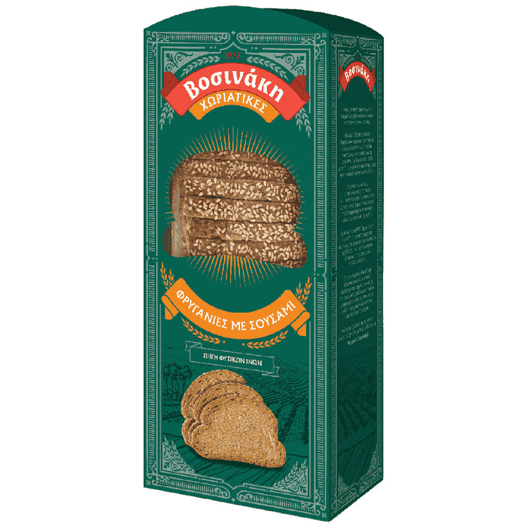 Βοσινάκη Χωριάτικες Φρυγανιές Σουσάμι 240gr