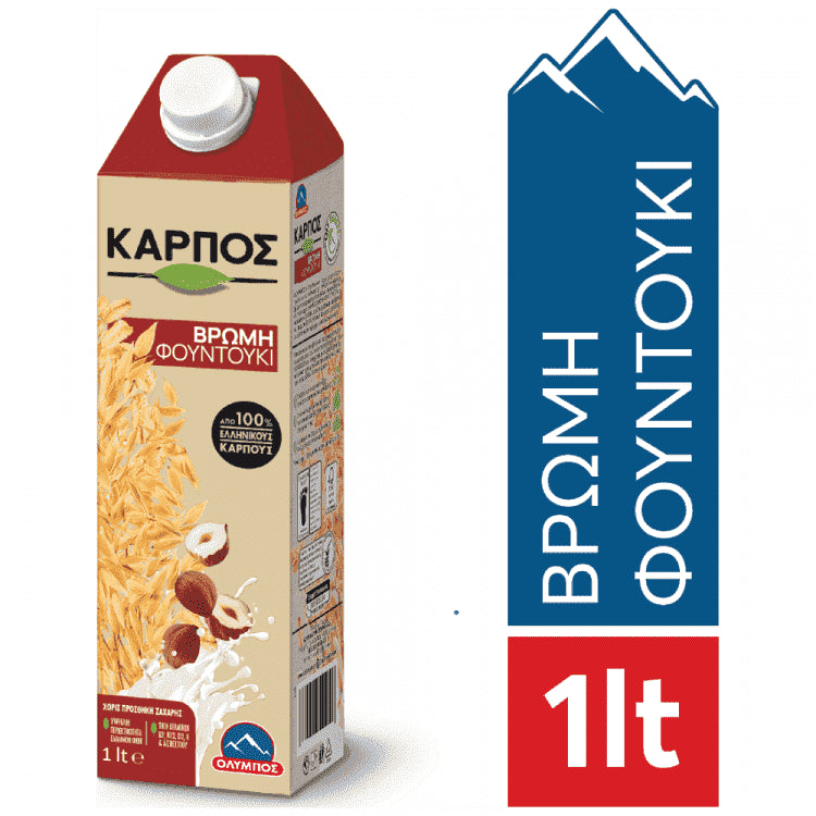 Όλυμπος Καρπός Ρόφημα Βρώμη Φουντούκι 1 lt