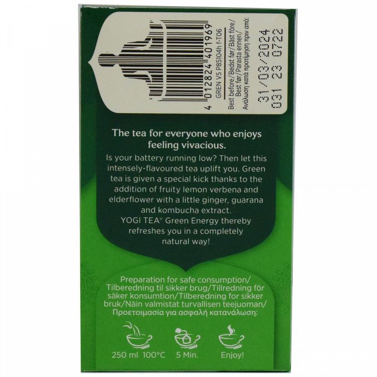 Yogi Τσάι Bio Green Tea Energy 30,6gr