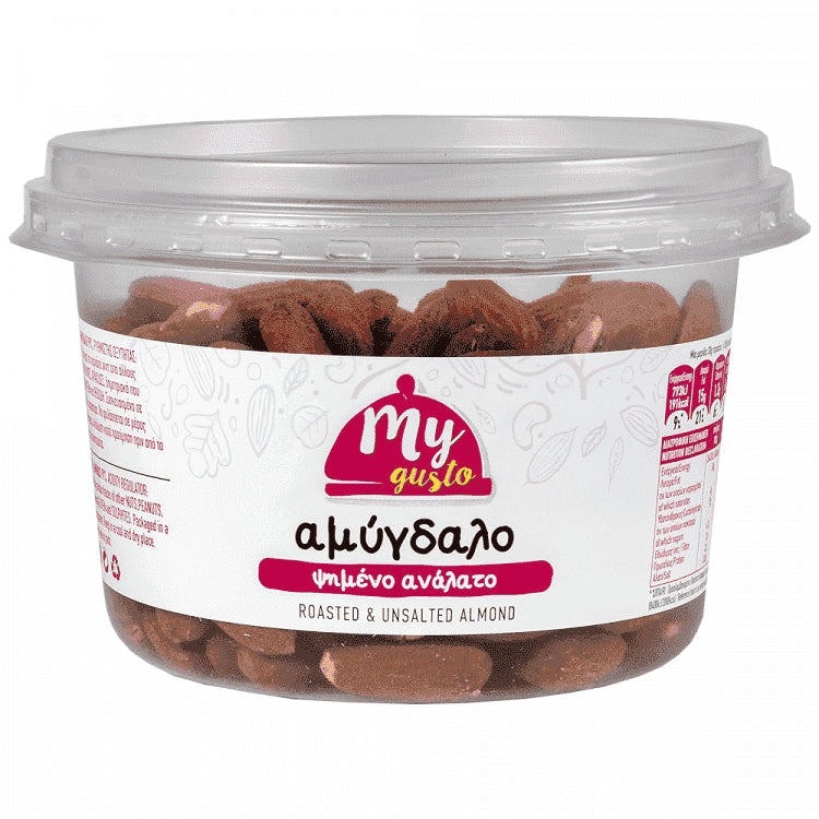 My Gusto Αμύγδαλο Ψημένο Ανάλατο Δοχείο 200gr
