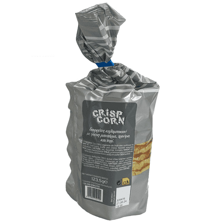 Crisp Corn Γκοφρέτες Καλαμποκιού με Γεύση Μανιτάρια, Τρούφα και Τυρί 5gr