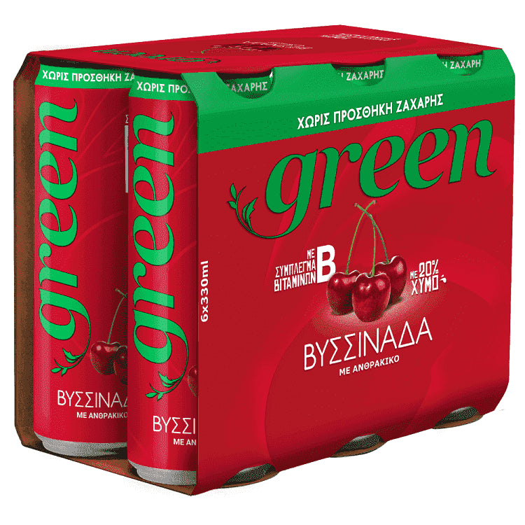Green Βυσσινάδα Κουτί 6x330ml