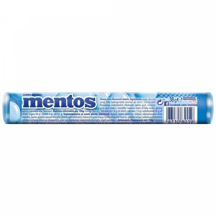 Mentos Καραμέλες Μέντα 38gr