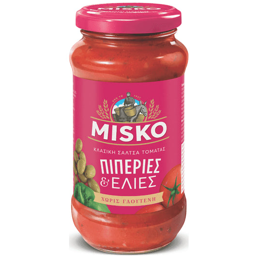 Misko Σάλτσα Πιπεριές & Ελιές 500gr