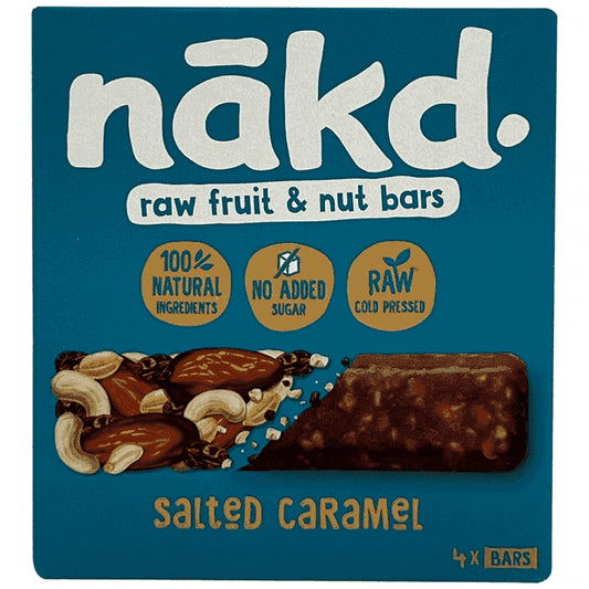 Nakd Μπάρα Καραμέλα Αλατισμένη 35gr 4τεμ