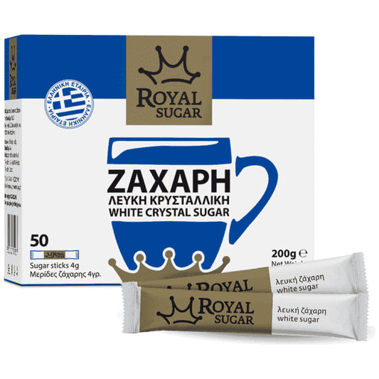 Royal Ζάχαρη Λευκή Sticks 50τεμ