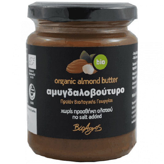 Βιοαγρός Αμυγδαλοβούτυρο Ολικής Χωρίς Αλάτι 250gr