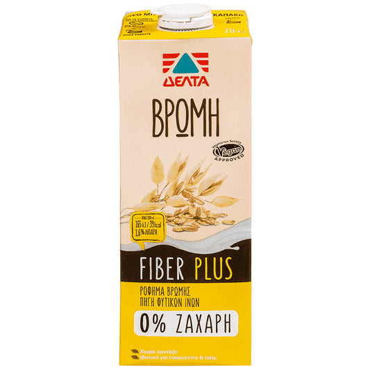 ΔΕΛΤΑ Φυτικό Ρόφημα Βρώμης Fiber 1lt