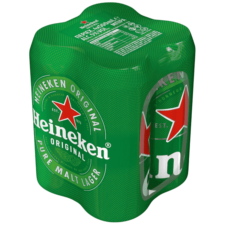 Heineken Μπύρα Lager Κουτί 4x500ml
