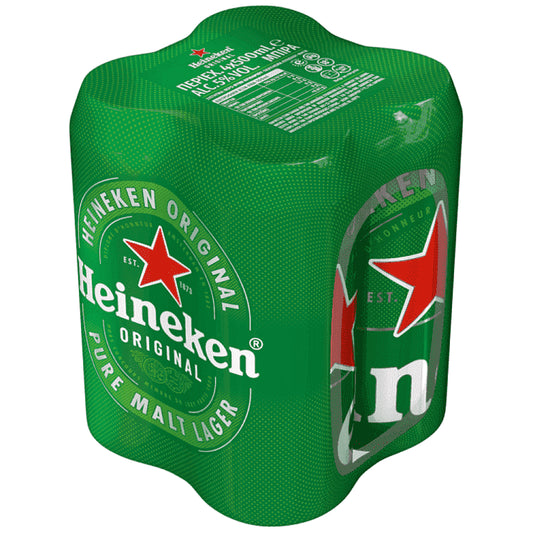 Heineken Μπύρα Lager Κουτί 4x500ml