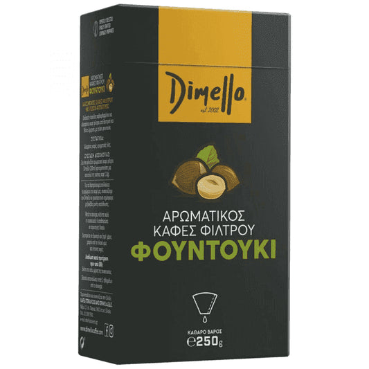 Dimello Καφές Φίλτρου Φουντουκιού 250gr