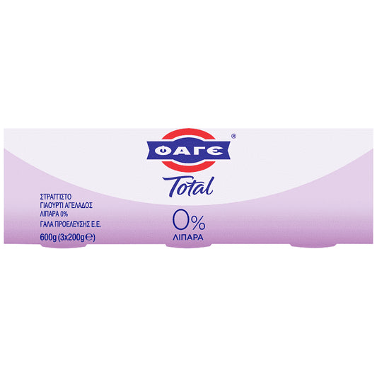Τotal Γιαούρτι Στραγγιστό 0% 3x200gr