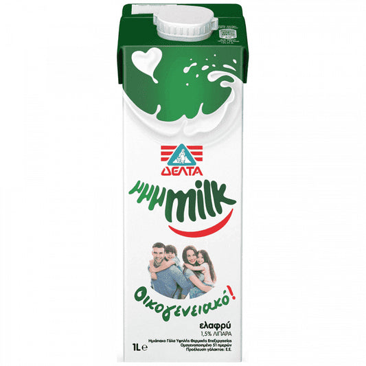 ΔΕΛΤΑ μμμMILK Οικεγενειακό Γάλα 1,5% Λιπαρά 1lt