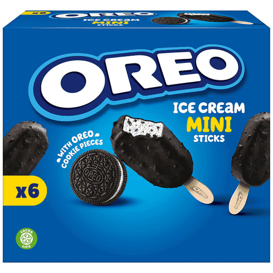 Oreo Παγωτό Mini Ξυλάκια Πολυσυσκευασία 6x50ml 219gr