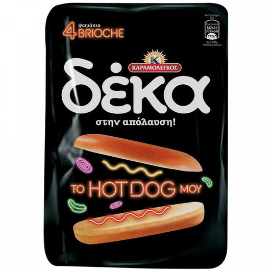 Καραμολέγκος Δέκα Ψωμάκια Brioche Sandwich 380gr
