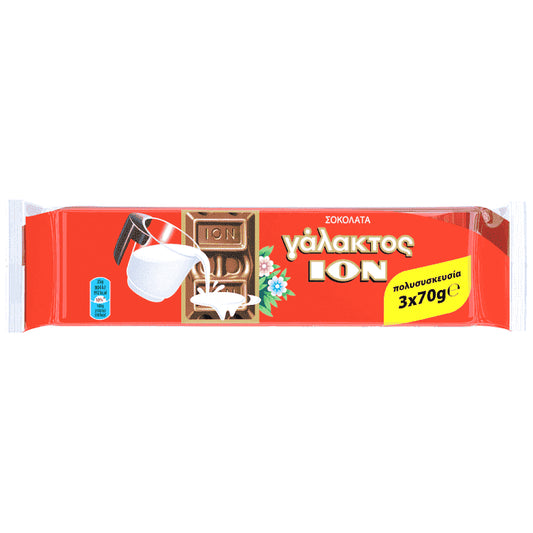 ΙΟΝ Σοκολάτα Γάλακτος 3x70gr