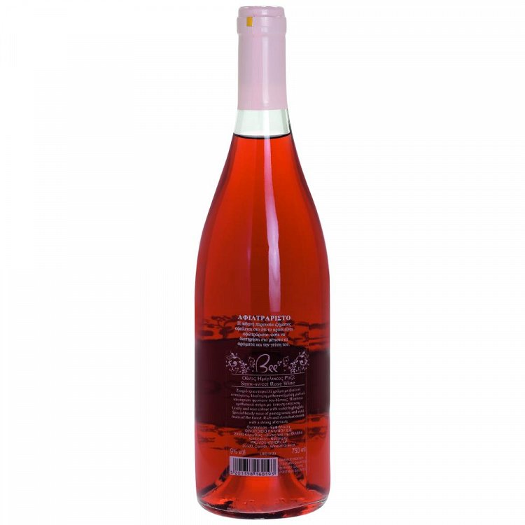 Bee Ημίγλυκος Ροζέ Οίνος 750ml