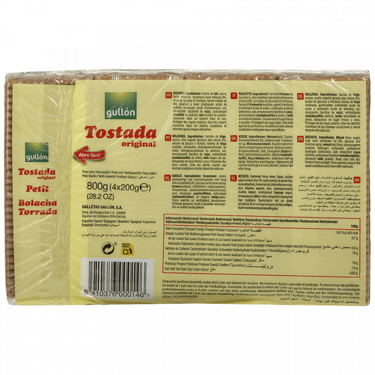 Gullon Tostada Μπισκότα Original 200gr 4τεμ