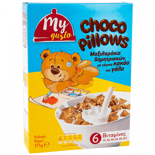 My Gusto Choco Pillows Μαξιλαράκια Δημητριακών 375gr