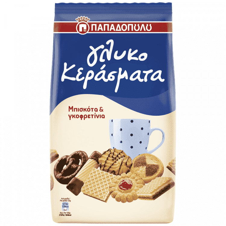 Παπαδοπούλου Γλυκοκεράσματα Μπισκότα & Γκοφρετίνια 400gr