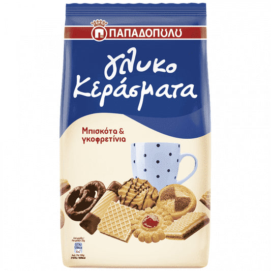 Παπαδοπούλου Γλυκοκεράσματα Μπισκότα & Γκοφρετίνια 400gr