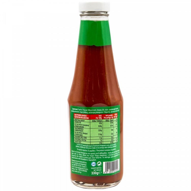 My Gusto Κέτσαπ Φιάλη 330gr