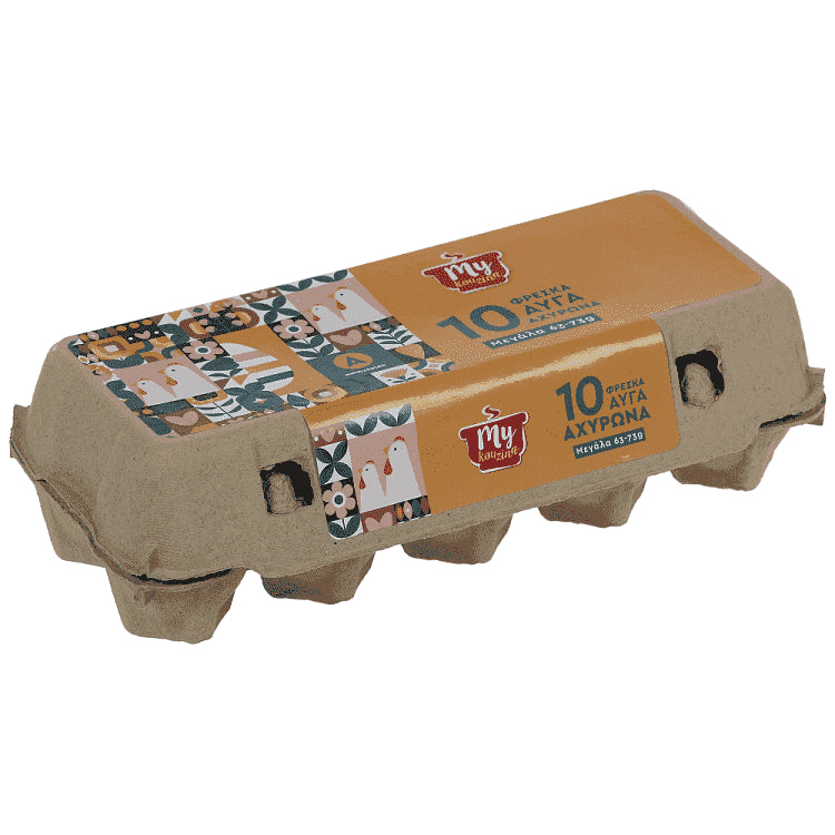My Kouzina Αυγά 10αδα Αχυρώνα 63-73gr Large