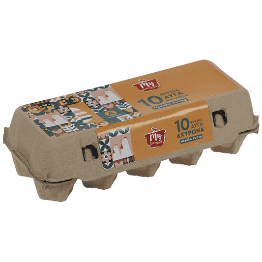 My Kouzina Αυγά 10αδα Αχυρώνα 63-73gr Large