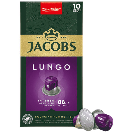 JACOBS Lungo Intenso Kάψουλες Συμβατές Με Μηχανές Nespresso* 10τεμ
