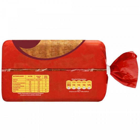 My Gusto Ψωμί Τοστ Σταρένιο 340gr