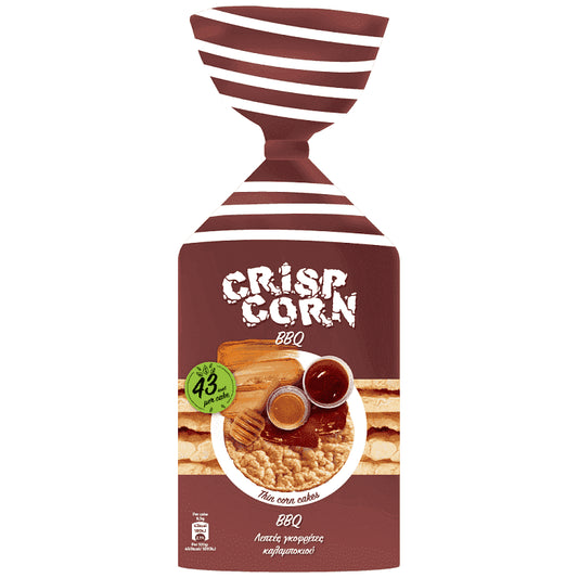 Crisp Corn Λεπτές Γκοφρέτες Καλαμποκιού BBQ 123,5gr