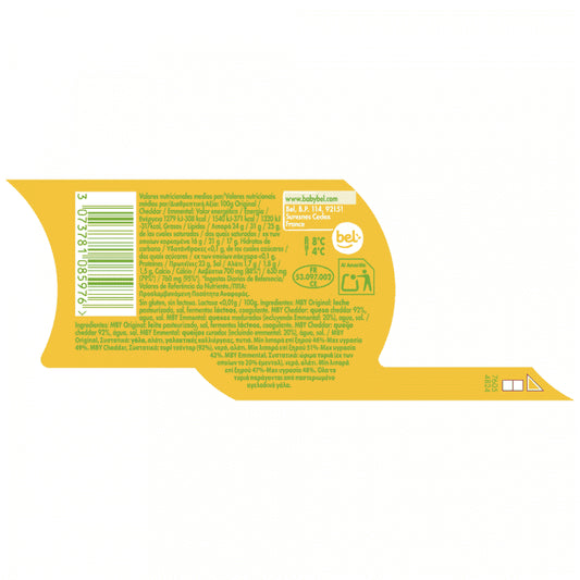 Mini Babybel Mix Pack Original-Cheddar-Emmental 180gr 9τεμ