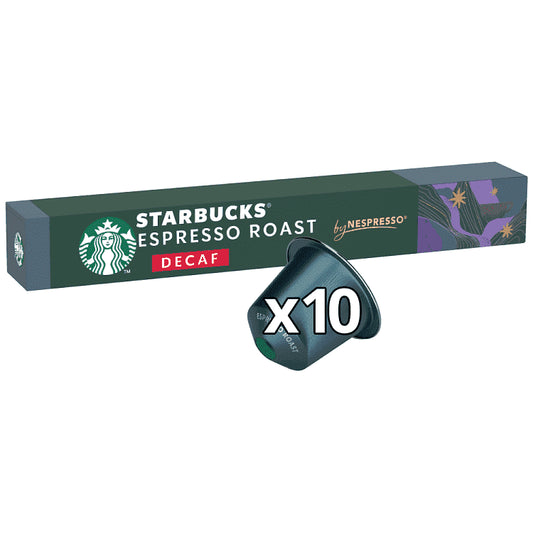 Starbucks Espresso Roast Decaf Κάψουλες Συμβατές Με Μηχανές Nespresso* 57gr