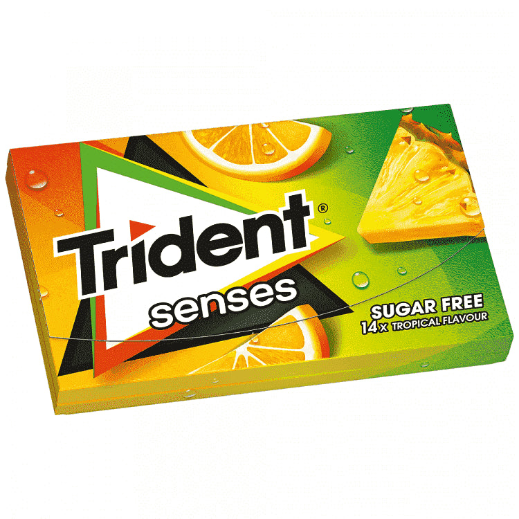 Trident Senses Τροπικά Φρούτα 27gr ΠΛΤ €1,00