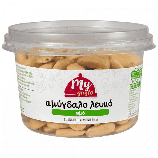 My Gusto Αμυγδαλόψιχα Λευκή Ωμή Δοχείο 250gr