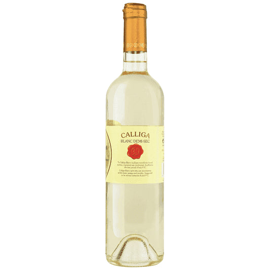 Calliga Blanc Λευκός Ημίξηρος Οίνος Demi Sec 750ml