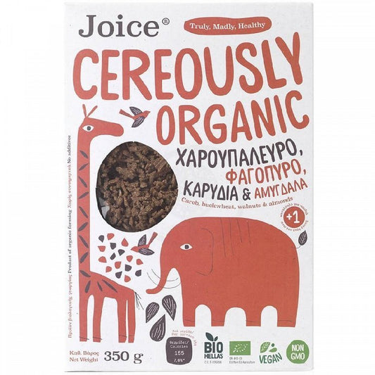 Cereously Organic Δημητριάκα Χαρουπάλευρο Αμύγδαλά Bio 350gr